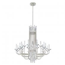  S5724-709O - Calliope 24 Light 120-277V Chandelier in Soft Gold with Clear Optic Crystal
